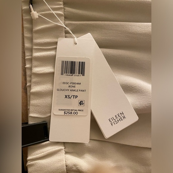 NWT Eileen fisher silk pants - Picture 3 of 5